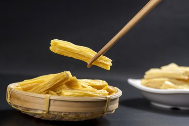 豆制品腐竹特写