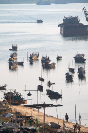广东三水大塘，水上渔村
