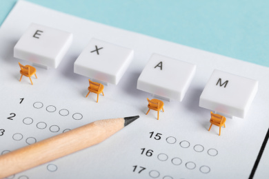 exam测验答题卡桌椅考场