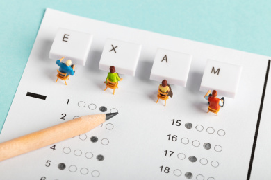 exam测验答题卡考场考试的人