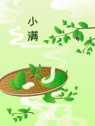 小满节气中国风海报