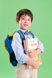 背书包的快乐小学生