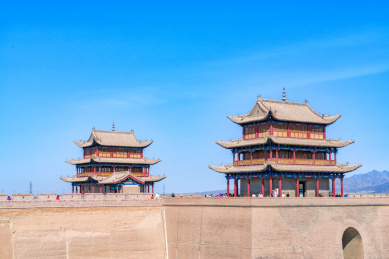 中国甘肃甘肃省嘉峪关城楼
