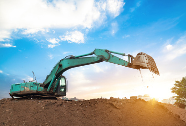 挖掘机施工现场