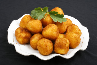 中餐美食-热菜-香芋地瓜丸