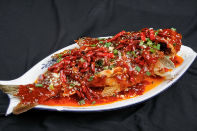 中餐美食-川菜-炝锅鱼