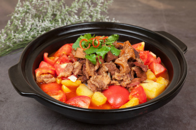 中餐美食-炖菜-西红柿炖牛腩