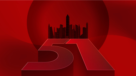 51劳动节房地产创意插画。