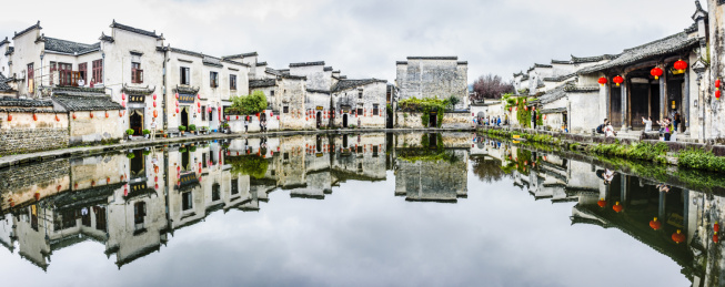 中国黄山黟县宏村月沼