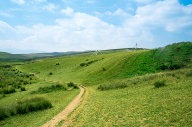中国青海金银滩草原的夏天