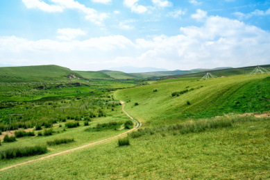 中国青海金银滩草原的夏天