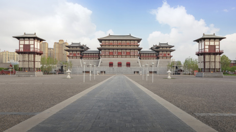 洛阳应天门遗址日间全景