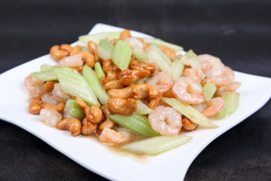 中餐美食-粤菜-腰果虾仁