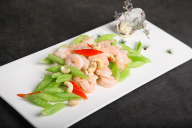中餐美食-粤菜-腰果虾仁