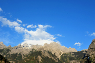 中国云南丽江玉龙雪山 蓝月谷