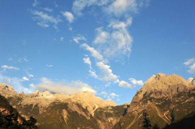 中国云南丽江玉龙雪山 蓝月谷