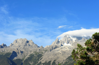 中国云南丽江玉龙雪山 蓝月谷