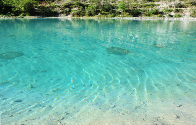 中国云南丽江玉龙雪山 蓝月谷