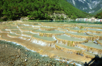 中国云南丽江玉龙雪山 蓝月谷