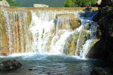 中国云南丽江玉龙雪山 蓝月谷