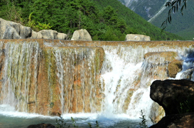 中国云南丽江玉龙雪山 蓝月谷