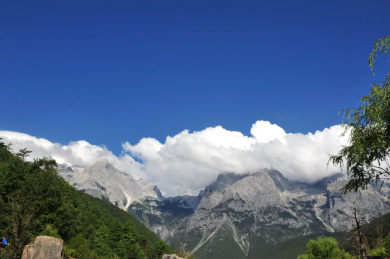 中国云南丽江玉龙雪山 蓝月谷