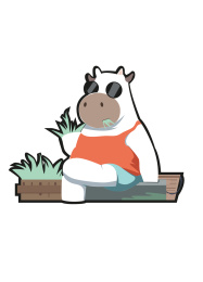 奶牛插图