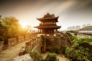 迎恩门,绍兴的古城墙和城门.