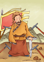 古代拿剑的人打仗