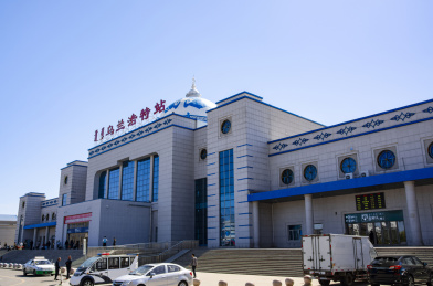 中国内蒙古乌兰浩特市火车站