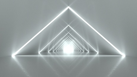 三维渲染的未来感室内房间背景素材