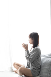 中国年轻女生居家人像
