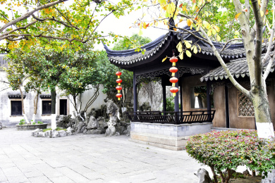 中国江苏无锡惠山古镇 惠山寺唐宋石经幢