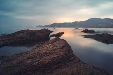 大连旅顺小黑石海边