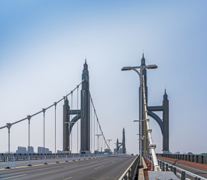 北京昌平南环大桥春季风光