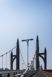 北京昌平南环大桥春季风光