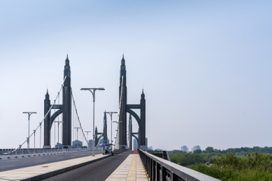 北京昌平南环大桥春季风光