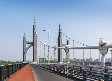 北京昌平南环大桥春季风光