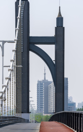 北京昌平南环大桥春季风光