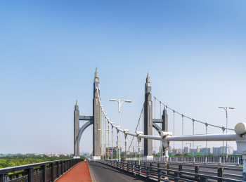 北京昌平南环大桥春季风光