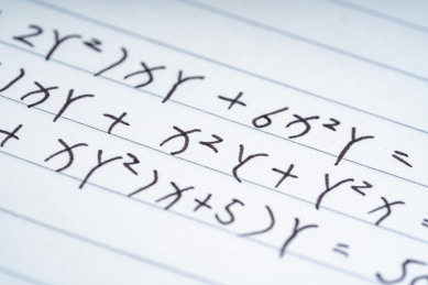 笔记本解数学题教育概念