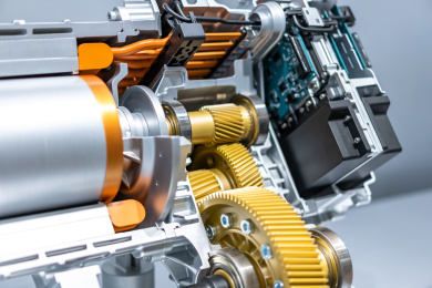 汽车内部发动机