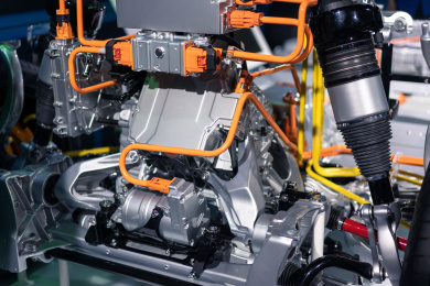 汽车内部发动机