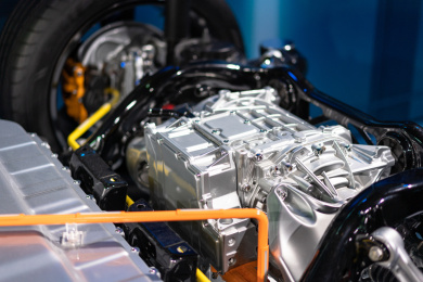 汽车内部发动机