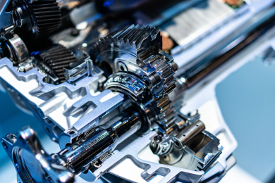 汽车内部发动机