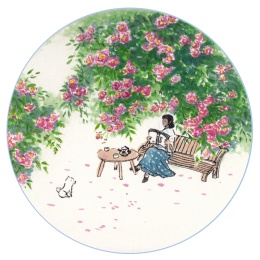花下读书