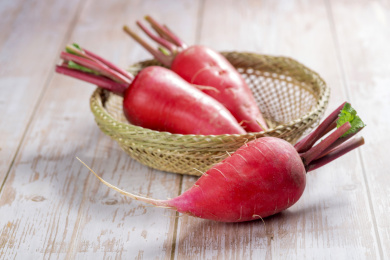 夏季蔬菜水萝卜红萝卜特写