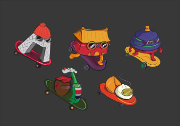 老北京特色滑板