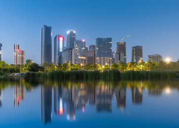 深圳前海自贸区建筑群城市风光