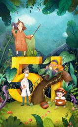 五一儿插板绘海报